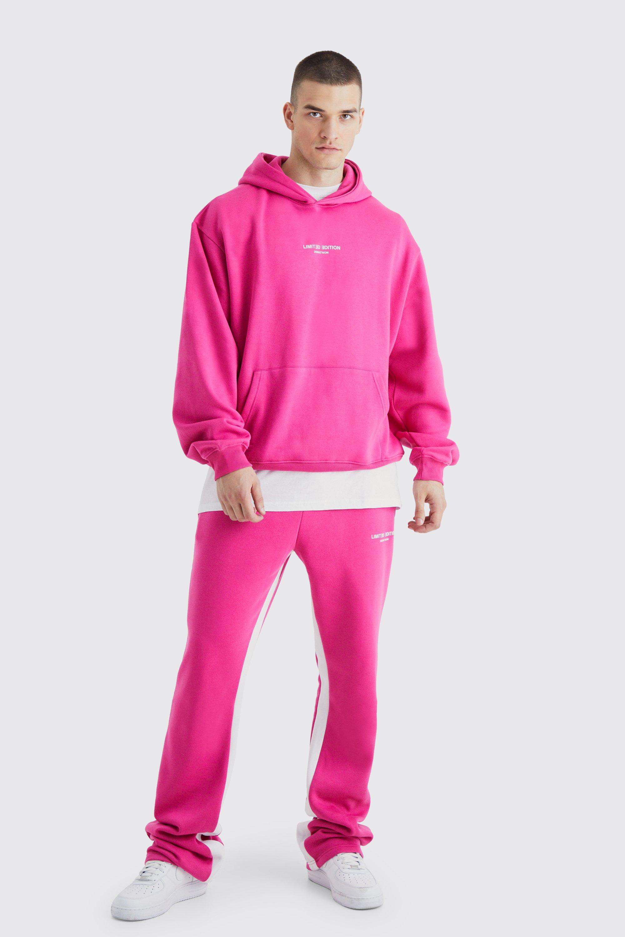 Boohooman hot sale pink tracksuit